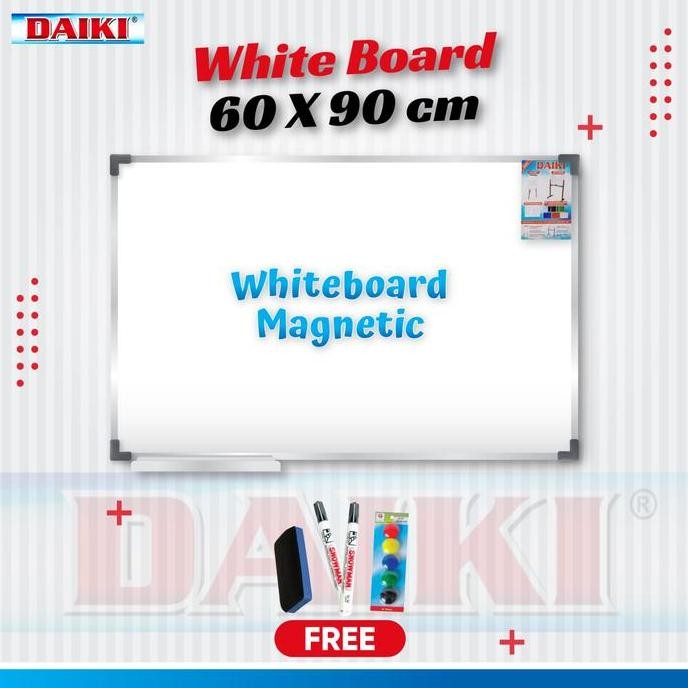 

Whiteboard / Papan Tulis Magnetic Uk 60X90 Cm New Stok