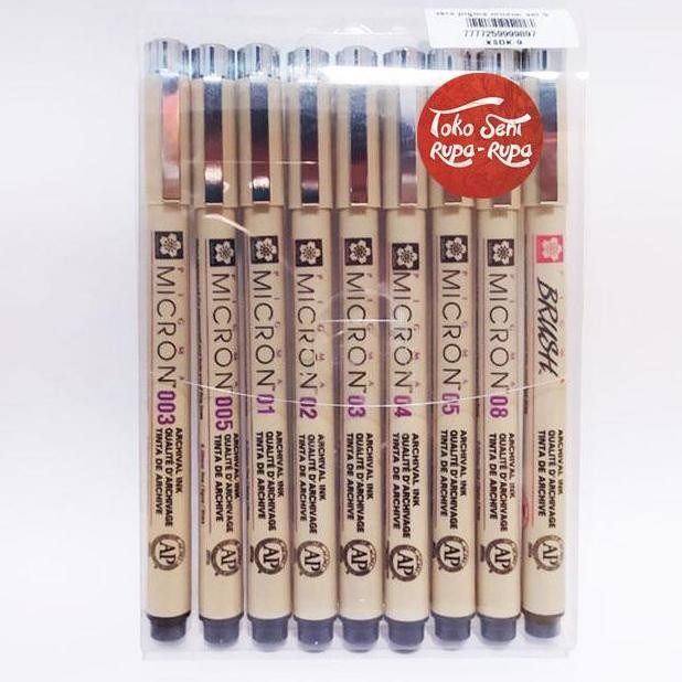 

Sakura Pigma Micron Set Isi 9 Original - Pulpen Komik - Pulpen Arsitek New Stok