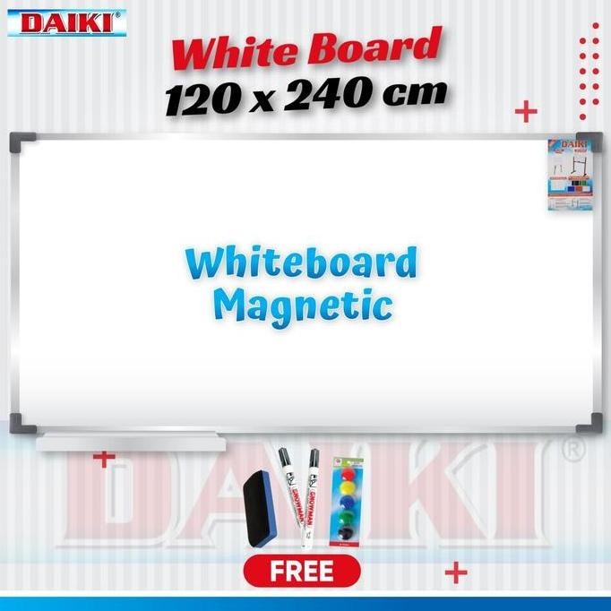 

TERMURAH - Whiteboard / Papan tulis magnetic uk 120x240 Cm