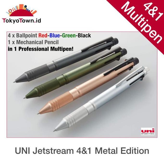 

Uni Ball Jetstream Metal Edition Multi Pen 4 & 1, 0.5mm