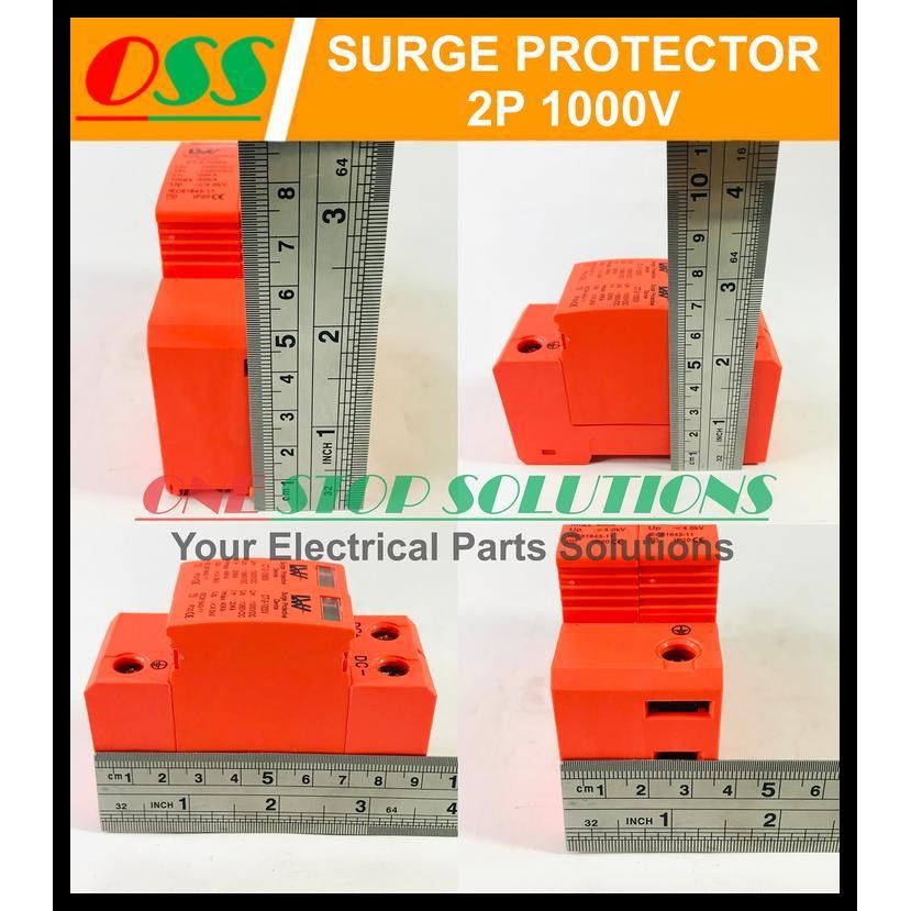 TERMURAH SURGE PROTECTION DEVICE ARREST SURGE PROTECTOR SPD DC 2P 1000V 