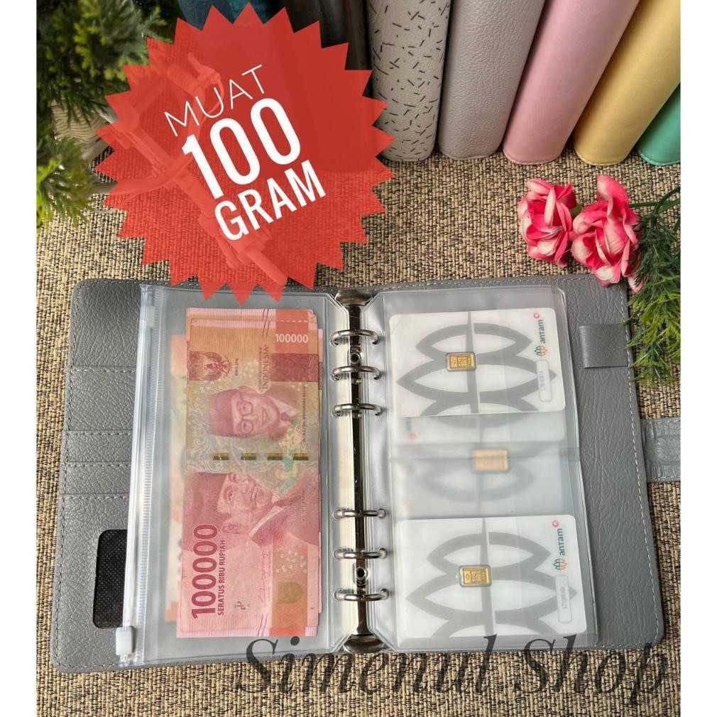 ALBUM LM LOGAM MULIA BINDER ANTAM A6 MUAT 100 GRAM MOTIF DiM