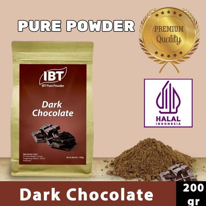 

Pure Dark Chocolate Powder Murni Bubuk Import Makanan Kue 200 gr TEG