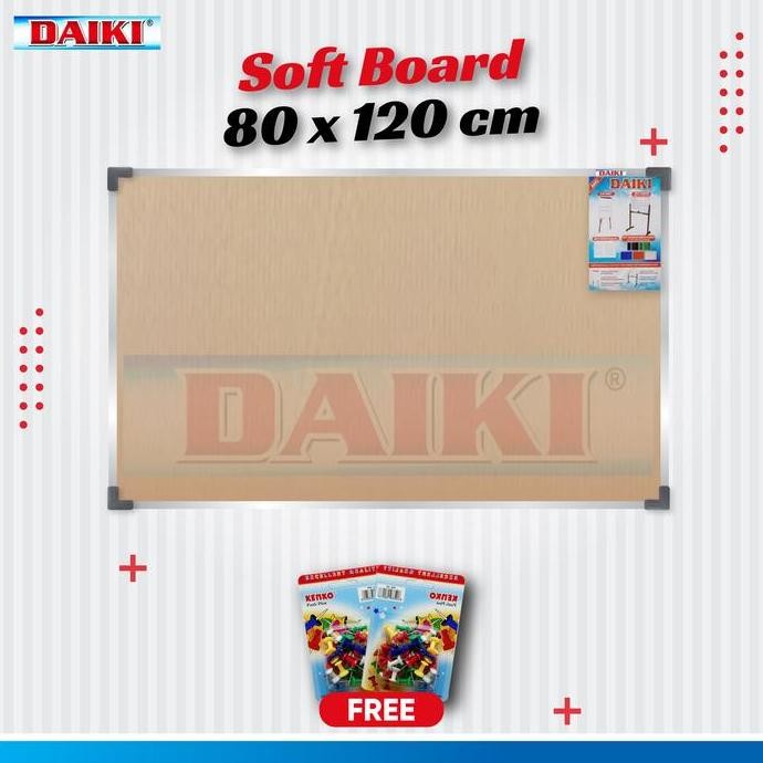 

Softboard / Papan Mading Classic Daiki 80X120 Cm New Stok