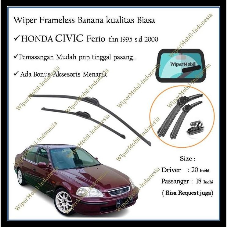 DISKON WIPER FRAMELESS CIVIC FERIO 