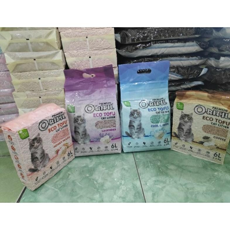 PASIR ORIFIL ECO TOFU CAT 6LITTER / PASIR SOYA / PASIR TOFU DiM
