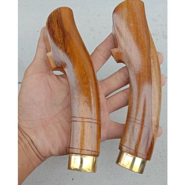Gagang Golok kayu Johar motif ceker kijang DiM