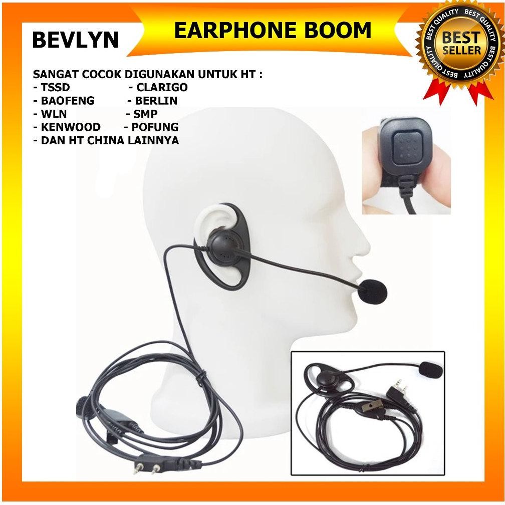 EARPHONE BOOM MIC HT CHINA WLN BAOFENG TSSD BERLIN DLL DiM