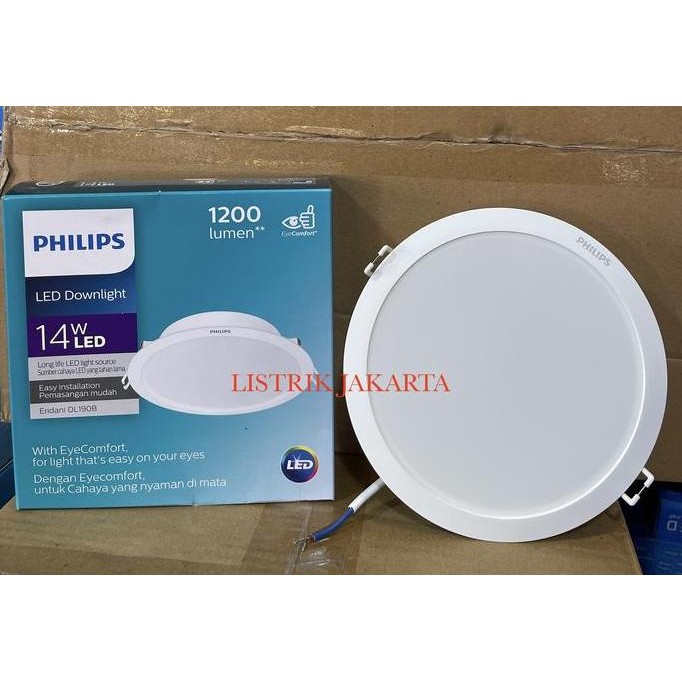 Philips Eridani Downlight LED 59263 7.5W Body Besar Lampu Ceiling
