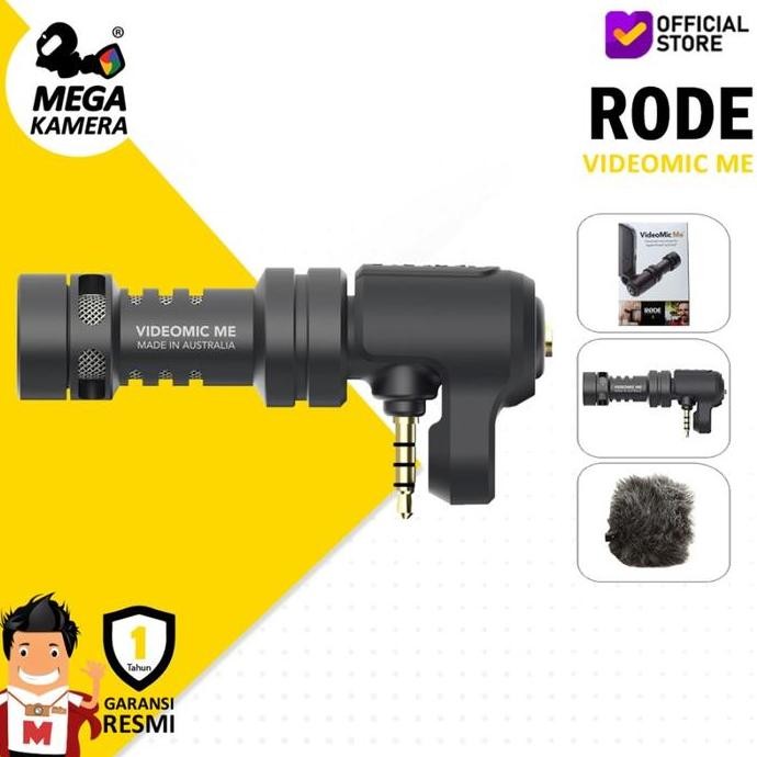Microphone Rode VideoMic Me - Mic HP Jack 3.5mm untuk Vlog & Content Creator