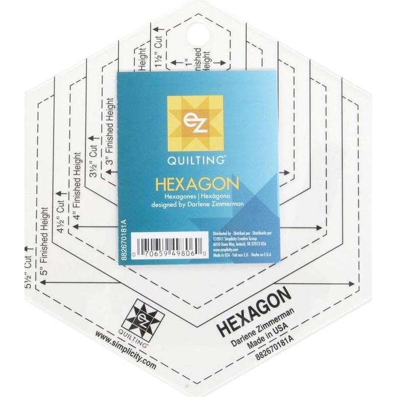 

EZ Quilting Hexagon Ruler Clear