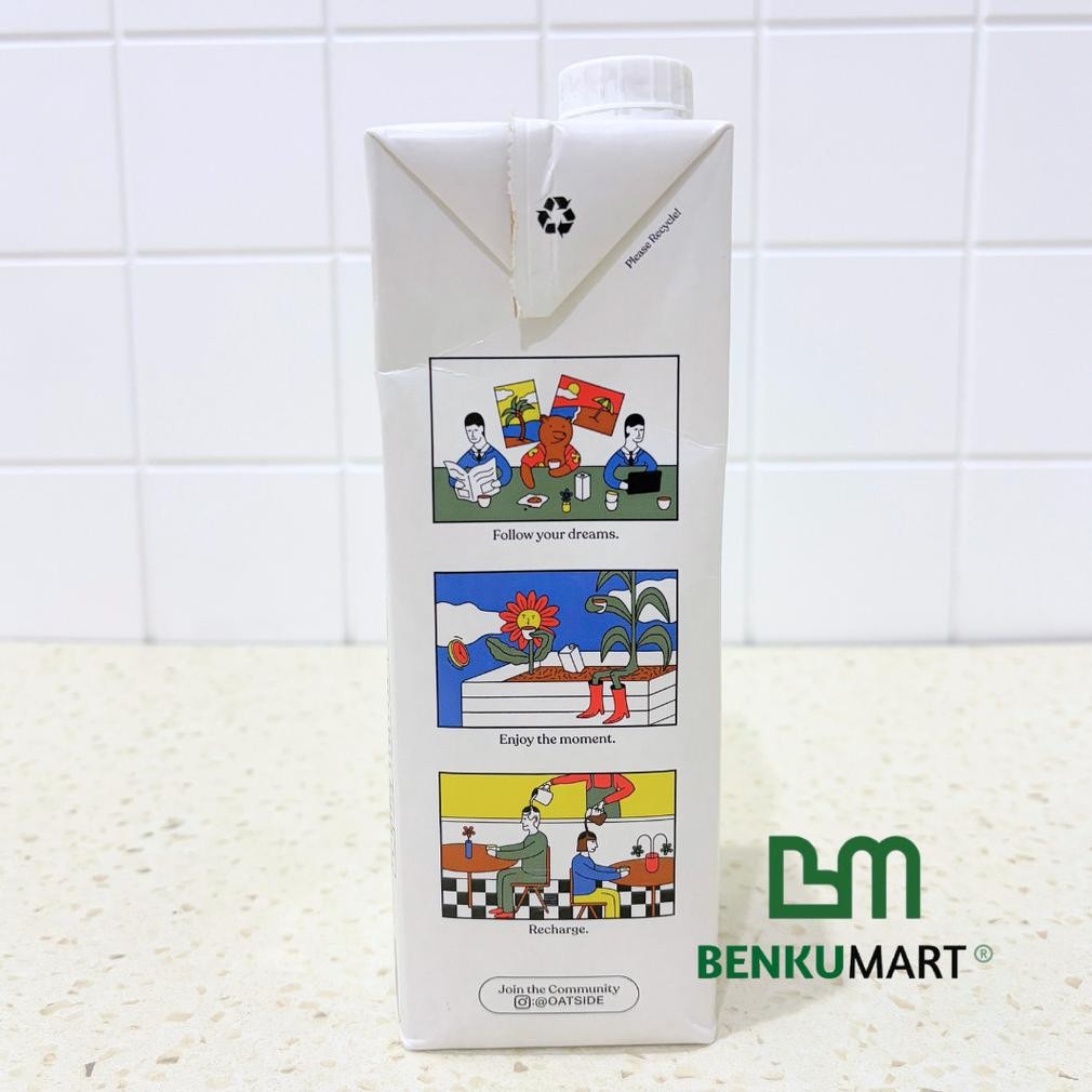 

Eelic Oatside Barista Oat Milk 1L | Susu Oat Gandum Lactose & Dairy Free Ad-3