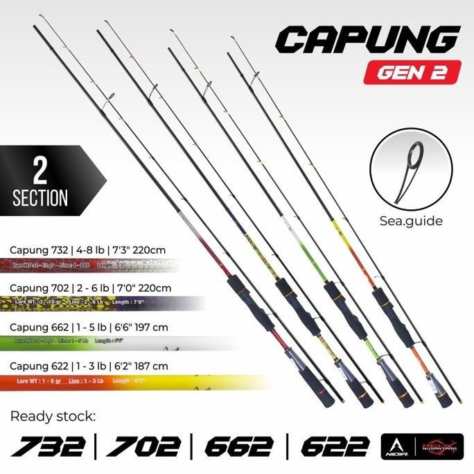 Joran Pancing Relix Nusantara Capung - Joran Ul Capung 622 | 662 | 702 | 732 | 762  | 832  | 902  ( 
