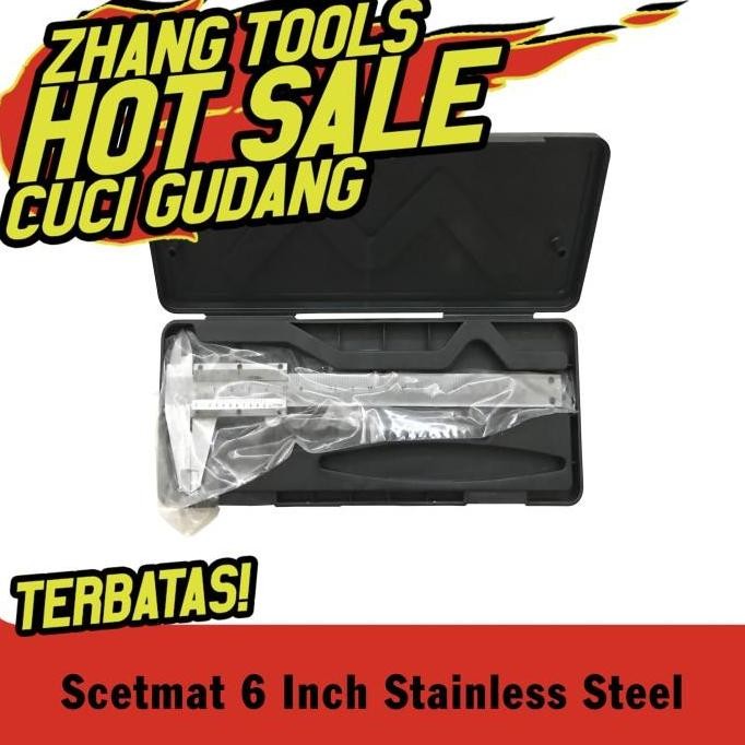 

Scetmat Jangka Sorong Stainless Steel 6 Inch. New Stok