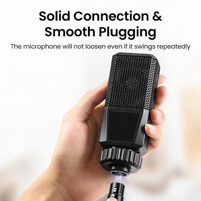 Ugreen Kabel Audio Jack 3.5mm ke XLR Female Mic Speaker Splitter Adapter