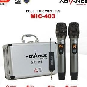 Advance Double Wireless Microphone MIC 403 Mic Wireless Karaoke Original