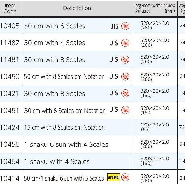 

Shinwa 10421 Penggaris Siku 300 X 150 Mm Carpenter'S Square 30 X 15 Cm New Stok
