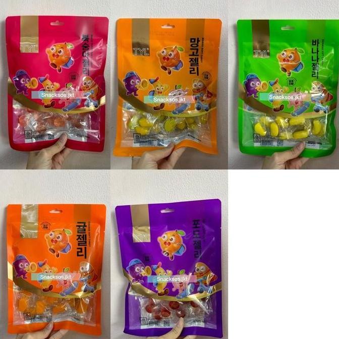 

[100GR] TYL BAOPI GUMMY ORANGE / GRAPE / / PEACH / BANANA SOFT CANDY
