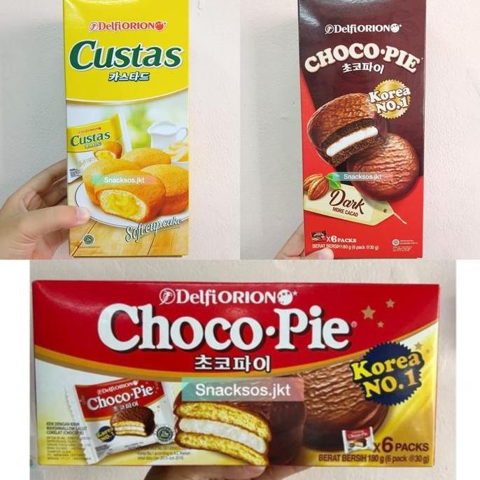 

DELFI ORION CHOCO PIE / DARK CHOCOLATE PIE - DELFI ORION CUSTAS CUSTARD
