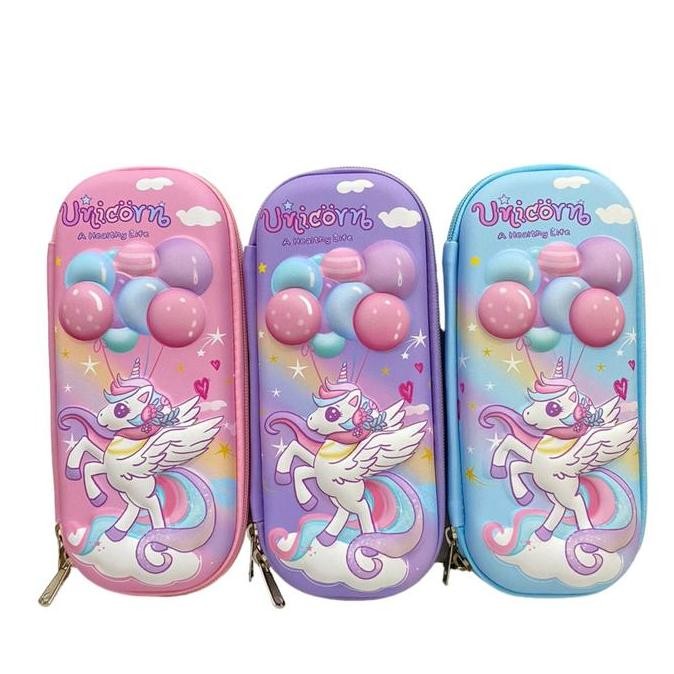 

Kotak Pensil 3D Timbul Unicorn Balloon Tempat Pensil Berkualitas Anak New Stok
