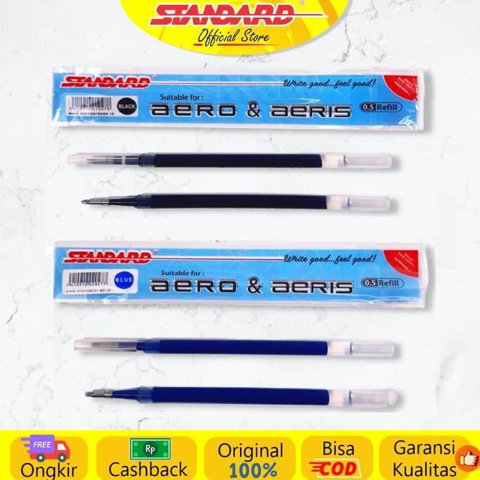 

Standard - Pulpen Aero 0.5 Gel / Lusin ( Alat Tulis / Pen / Ballpoint / Pena ) New Stok