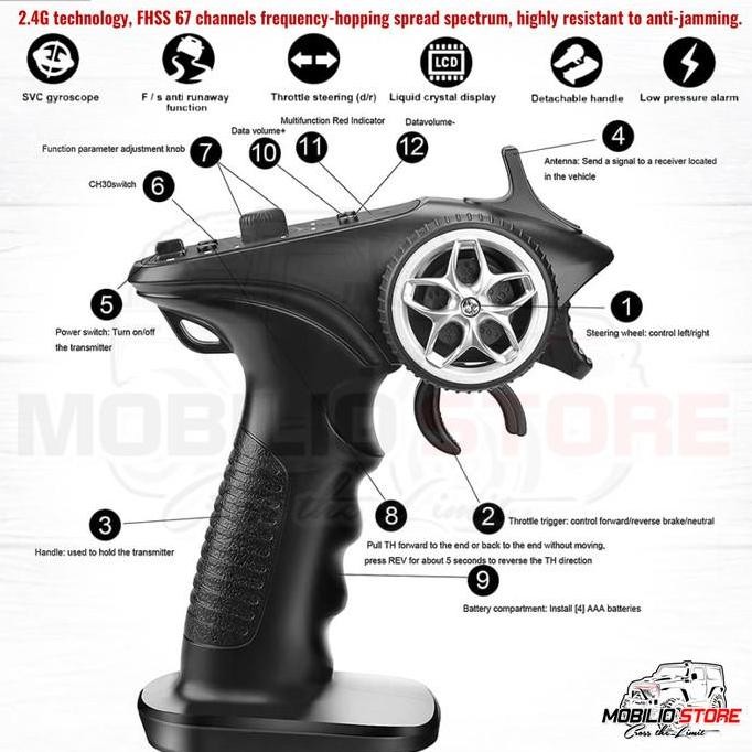 TX4 2.4GHz 4CH Radio System Transmitter Controller GA-4H-TX Remote murah