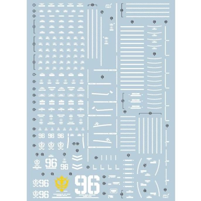 Fluorescent Water Decal MG Psycho Zaku Thunderbolt Ver Ka Evo Studio