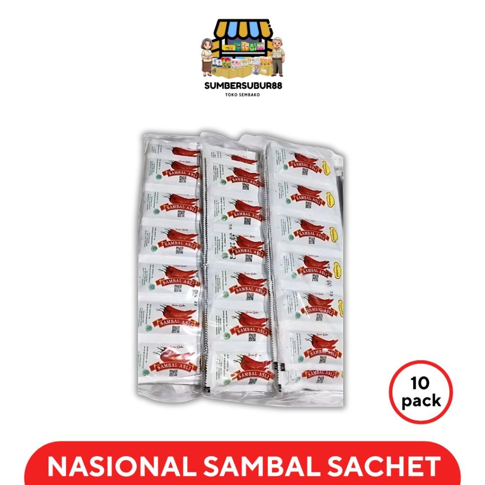 

Original Nasional Sambal Sachet [ 10 Pak ] Tia-111