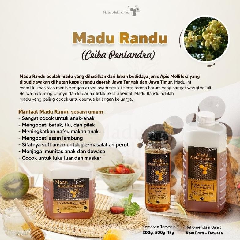 

Original Madu Abdurrahman (300G) 100% Murni & Asli Raw Honey Gj-46