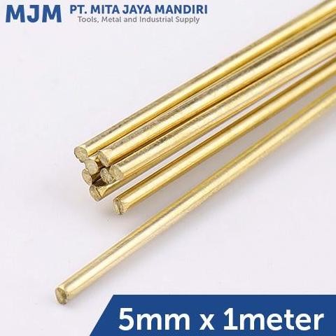 ready  Kawat Las Kuningan 5mm x 1meter