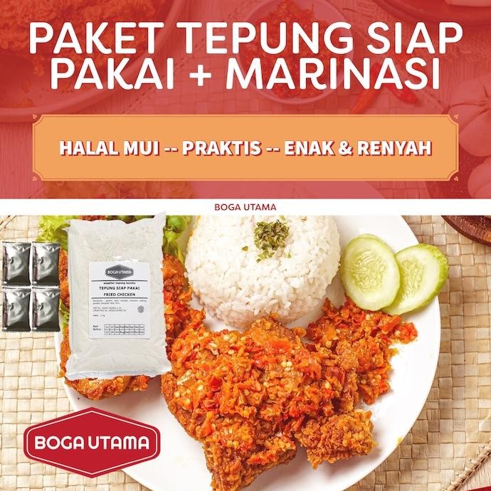 

Paket Komplit Marinasi Dan Tepung Siap Pakai 1 Kg