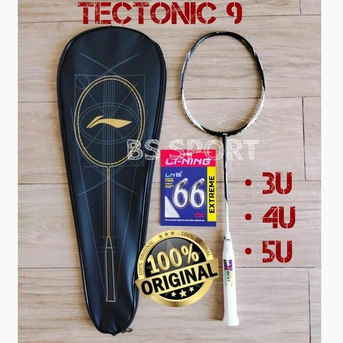 TERLARIS - RAKET BADMINTON LINING TECTONIC 9 ORIGINAL