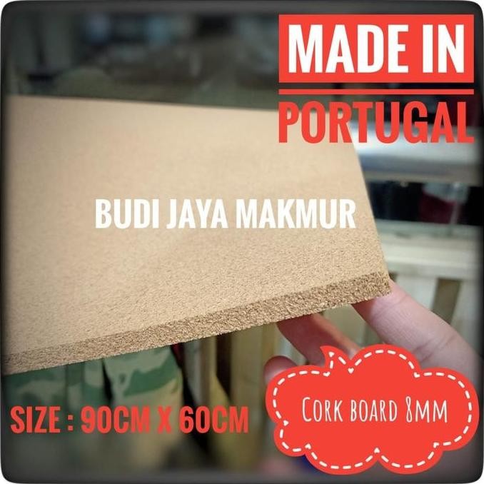 

Cork Board 8Mm X 90Cm X 60Cm New Stok