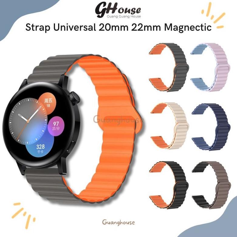 NEW MODEL Strap Samsung Galaxy Watch Magnectic 20mm 22mm / Strap Huawei Watch GT / Strap Xiaomi Watc