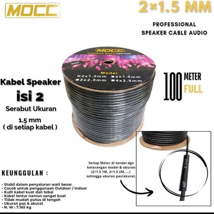 ready Kabel speaker MOCC 2 x 1.5mm