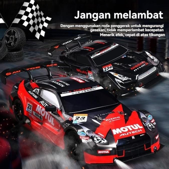 fenoioshop Mobil RC Drift 4WD PROPO Mobil Remote Control Racing Skala murah