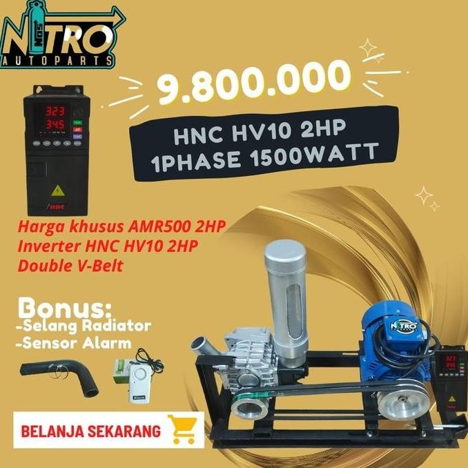 ready  Blower Supercharger Amr500 2Hp 1500watt Dan Inverter HNC 2HP 1Phase