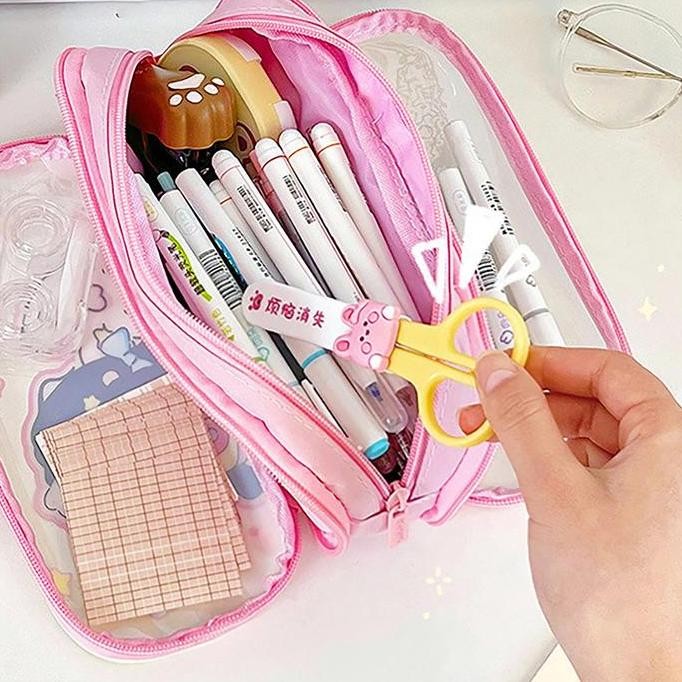 

Tokkado Chika Pencil Case Tempat Pensil Besar Anak Sekolah Unik Lucu New Stok