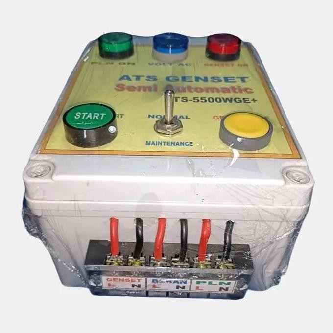 ready  ATS GENSET OTOMATIS type ATS-5500WGE PEMINDAH SALURAN LISTRIK OTOMATIS