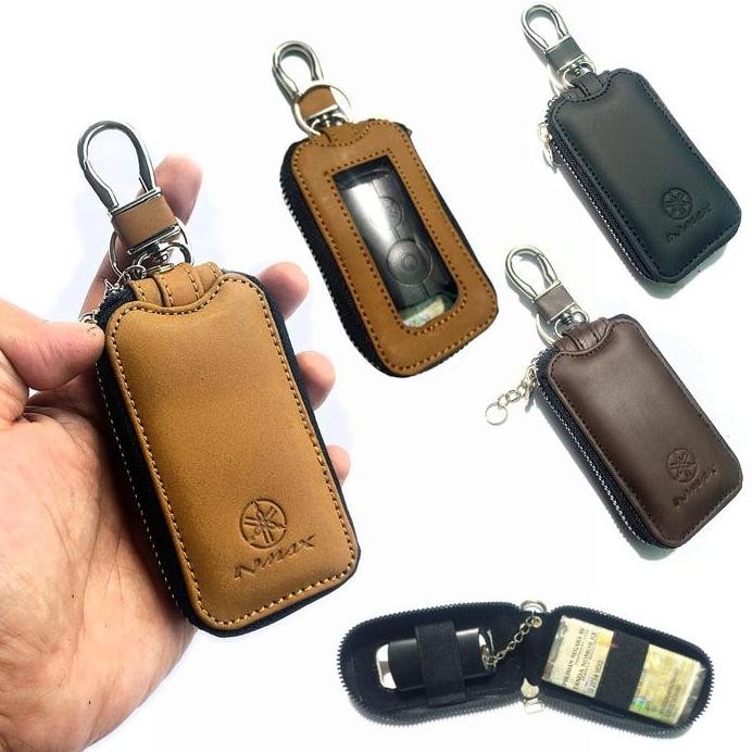 Dompet kunci remote keyless motor Nmax kulit asli dompet stnk murah