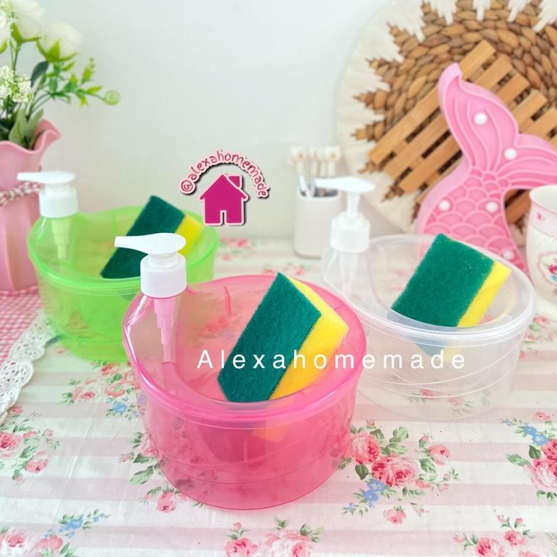 Original Tempat Sabun Cuci Piring Viral Unik (Pink, Putih, Hijau) Premium