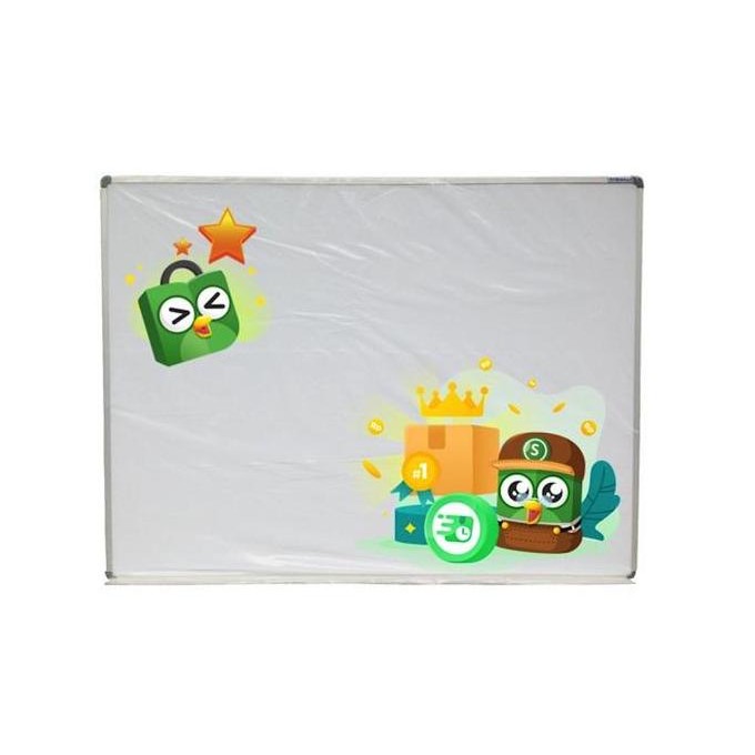 

White Board Sakana Ecosave 120X60 Cm Papan Tulis Whiteboard 120X 60Cm Tanggung ( Papan Tulis Gantung Tempel White Board Magnetik Ecosave ) New Stok