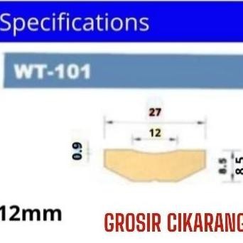 ready  Backing Ceramic welding WT 101. 12 mm
