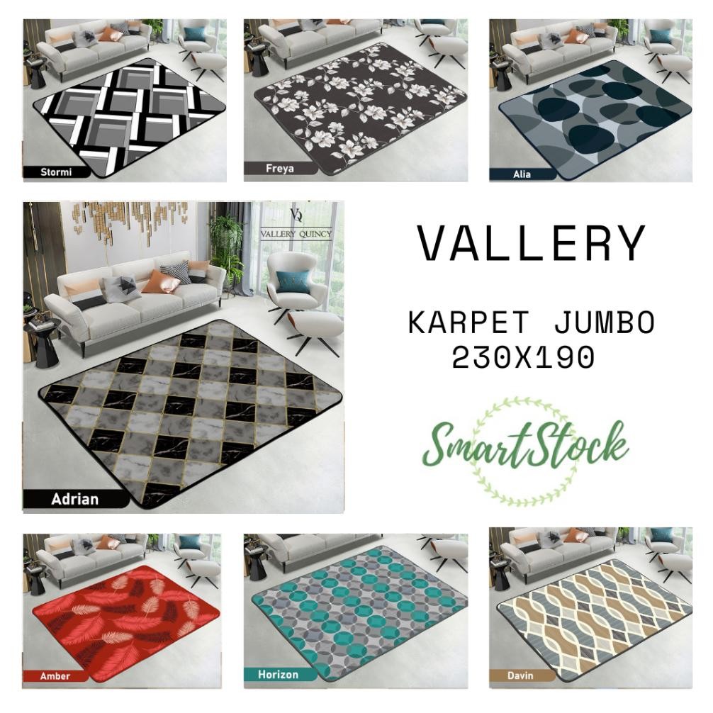 SS Vallery Quincy Karpet 230X190 90X140 cm Carpet 230X190 JUMBO 90X140 TRAVEL Malaysia