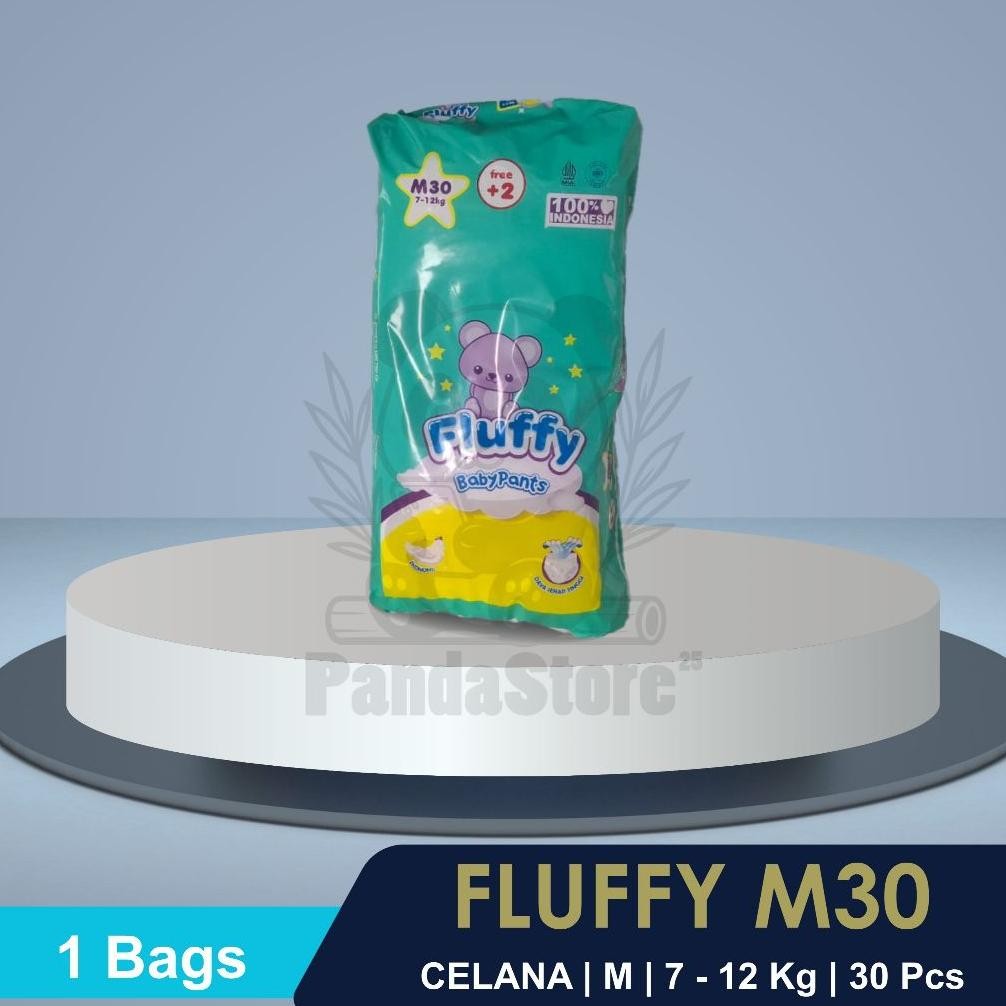 Revolusioner [ 1 Ball ] Popok Bayi Fluffy M30 | Fluffy Pampers | Daya Serap Tinggi | Ekonomis & Nyam