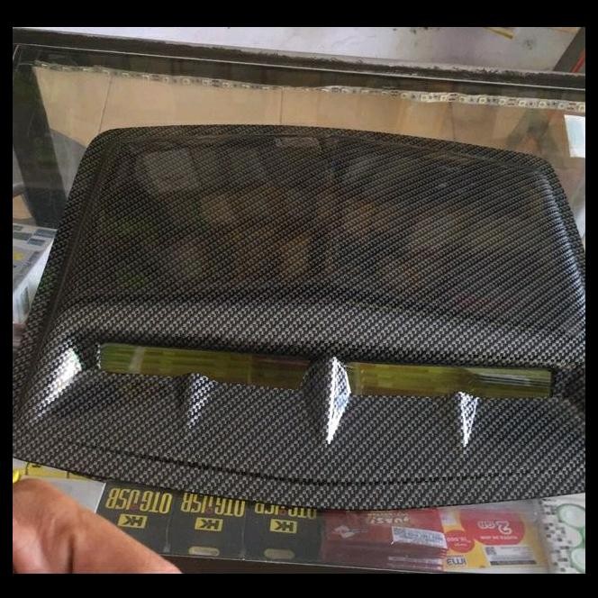 BEST DEAL SIDE AIR FLOW KAP MESIN MINI UNIVERSAL CARBON TERIOS BRIO PAJERO 