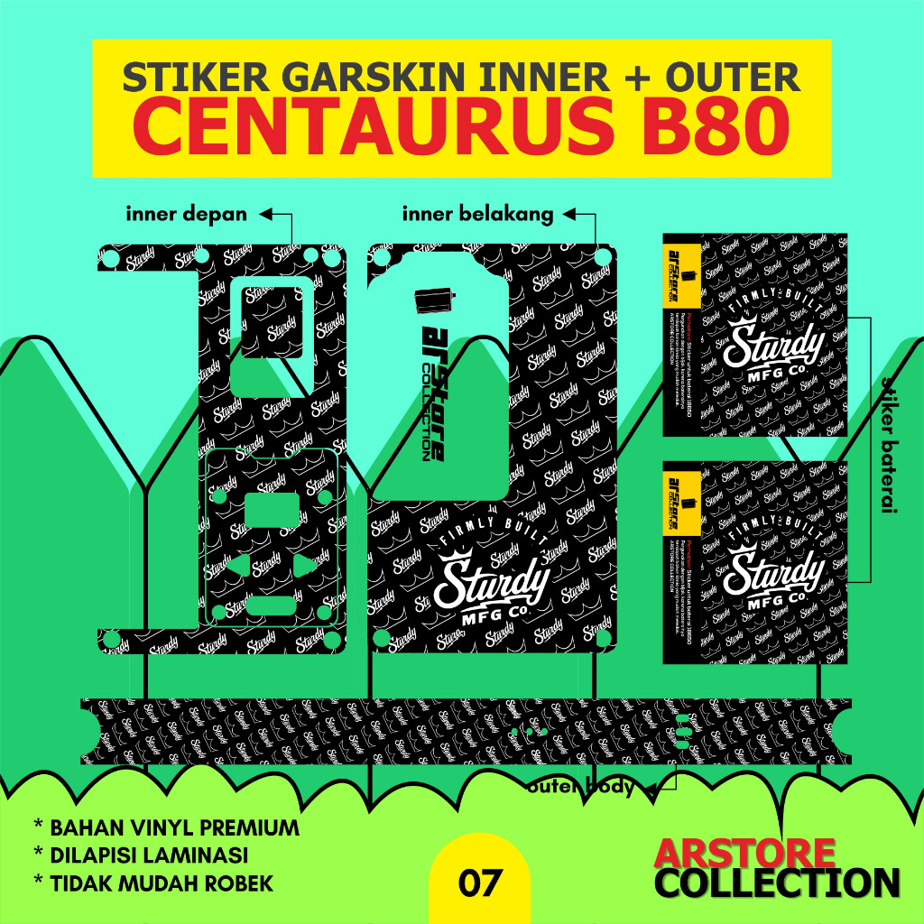 

Get2pcs Stiker Label Centa B80 007 Garskin Casing Motif Dan Bisa Custom Bayar Ditempat