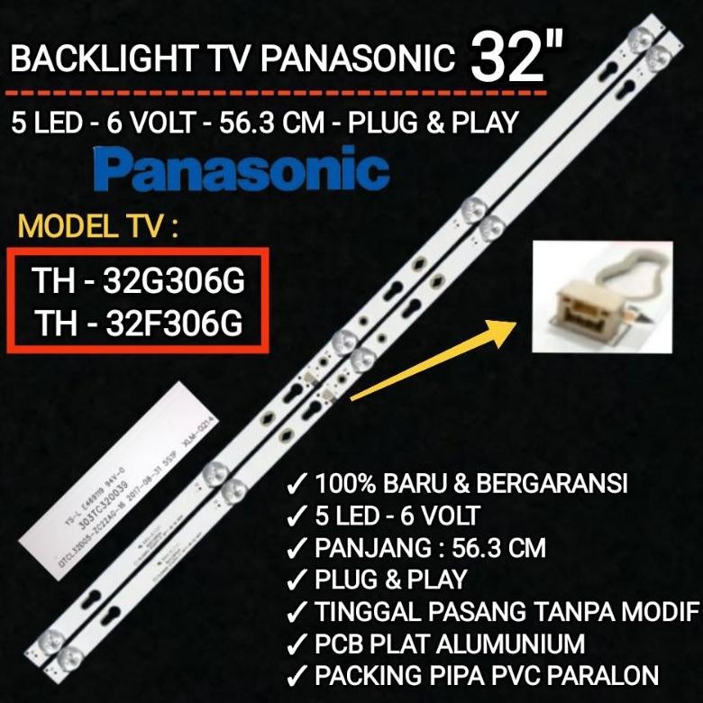 BACKLIGHT PANASONIC TH 32G306G - TH 32F306G BACKLIGHT TV LED PANASONIC TH 32F306G - TH 32G306G DiM