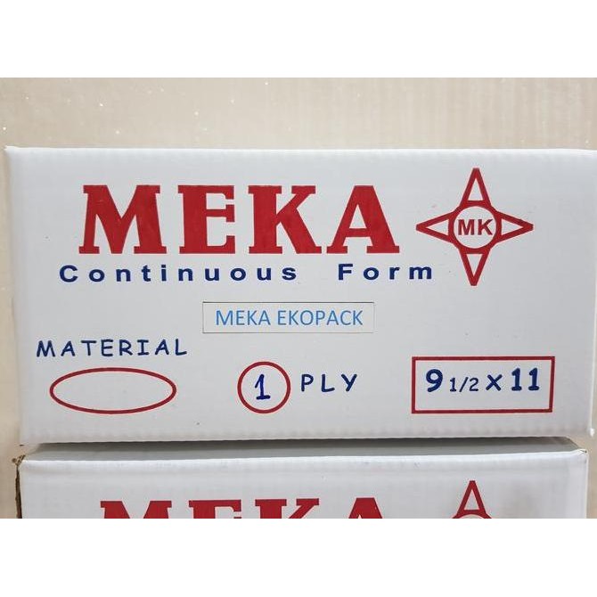 

Kertas Komputer/Continuous Form 91/2 X11" 1Ply Hvs
