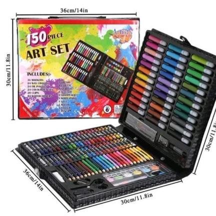 

Df-8 Crayon Set 150 Pcs / Krayon Set / Art Set / Perlengkapan Menggambar Df-8